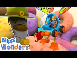 Blippi meets Sergeant Scooper ! | Blippi Wonders Educational Videos for Kids