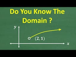 This graph is a function – what is the Domain and Range? Must Know ALGEBRA!