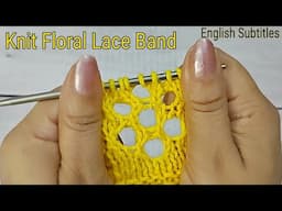 Knit Flower Lace/Tape/Band/ Edge जालीदार फूल की बुनाई का प्यारा बॉर्डर