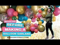 Balloon Garland 101 + and Why you SHOULD use a strip | Meagan Nichole DIY & Lifestyle