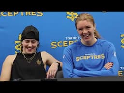 Carly Jackson Jesse Compher Troy Ryan | Toronto Sceptres | Press Conf | PWHL Mini-Camp Morning Skate