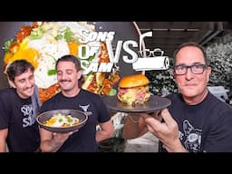 THE SONS BATTLE THE FATHER IN THE KITCHEN FOR ALL THE MARBLES... | SONS OF SAM THE COOKING GUY