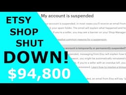 Etsy Shop Permanently Suspended!  What NOT to do!