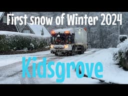 Heavy Snow hits Kidsgrove first snow of winter 2024