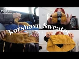 day 1 | knitting a sweater in 7 days?? korshavn sweater challenge | daily vlog