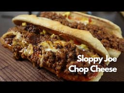 The Ultimate Sloppy Joe Chop Cheese Sandwich on Homemade Bread!