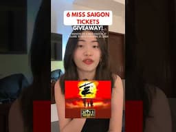 GIVEAWAY: 3 pairs of "Miss Saigon" tickets if you apply for a UnionBank credit card using my link!