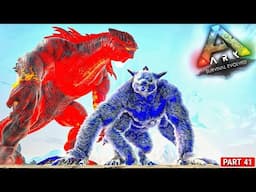 Fire Colossus Boss VS Celestial Ferox 🔥🔥 : Ark Primal Fear Hardcore : ARK Survival Evolved : #41