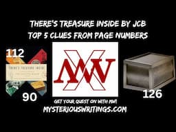 Top 5 Clues from Page Numbers on JCB Treasure Hunts #therestreasureinside #joncollinsblack