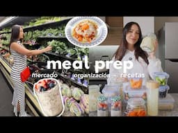 Así preparo mis comidas de la semana  🛒👩🏻‍🍳🥒🍓| Nancy Loaiza