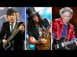 🎸 Greatest Richest Guitarists in the World | Angus Young, Keith Richards, Eric Clapton