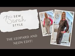 Combining neon and Leopard print using the #simplicity9011 and also loungewear Fibremood Stella