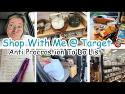 SHOP 🛒 WITH ME @TARGET 🎯| Anti Procrastination To Do List 📝