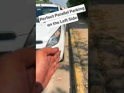 Perfect Parallel Parking on Left Side 🚗💡 #leftsidejudgement #drivingtips