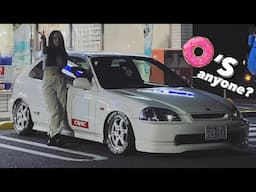 I finally learned how to do donuts + Daikoku PA experience in JAPAN ft. My EK9 Type-R！