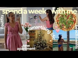 spend a week with me *romanticising life* (apartment change, baking, beach, christmas!)