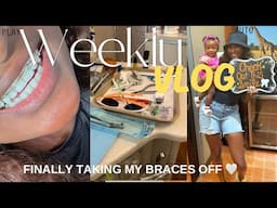 WEEKLY VLOG: Missing Teeth After Taking Off My Braces! Baby Bath Time & Grocery Shopping