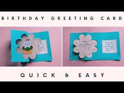 ❤️Beautiful Handmade Birthday Pop-up Greeting Card | Cute Greeting Card | Quick & Easy#happybirthday