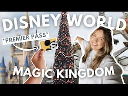 DAY 2 | SOLO DISNEY WORLD VLOG: *new* Premier Pass Magic Kingdom rides, Magic Kingdom at Christmas