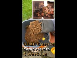 GEME electric compost bin 4 weeks review kitchen waste