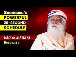 Sadhguru’s Daily Schedule | First 20 Seconds of His Morning Routine | Health | Wellbeing