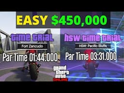 GTA Online Fort Zancudo & Pacific Bluffs HSW Time Trial - Make $350,000 in 5 Minutes