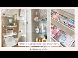 BATHROOM ORGANISATION | JUNIOR MASTER BATHROOM