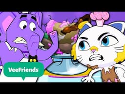 Baking Can Get Pretty Messy! | Vee Friends 🐈‍⬛| Cartoons For Kids