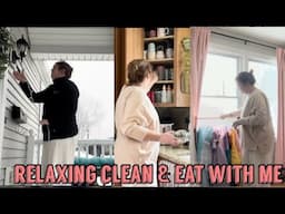 CLEAN & EAT WITH ME | CLEANING