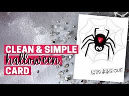 Clean and Simple Halloween Card - Trinity Stamps YouTube Hop