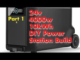 DIY power station build.  Watch me build a Massive 24v, 4000w, 10kWh portable generator.  Part 1.