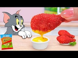 Tom & Jerry 😺🐭 How To Make Delicious Miniature Fried Buffalo Chicken Thighs 💗 Tina Mini Cooking