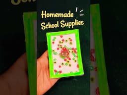 Homemade School Supplies 🤓🌈 easy paper craft | diy crafts #shorts