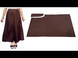 ⭐️easy way to sew beautiful culottes pants