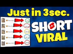 🤫Short Viral in 3sec.📈 | How to viral Short Video on Youtube | Short Video Viral Tips and tricks