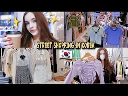 VLOG: STREET SHOPPING IN KOREA / CLOTHES , ACCESSORIES / HANG OUT WITH MY FRIEND