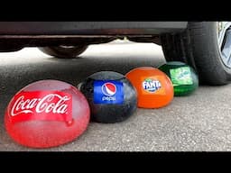 COCA COLA VS CAR, Coca Cola Zero, PowerAde, Fanta, Sprite, Fruko and Mentos Underground