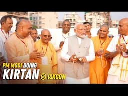 PM Modi Doing Kirtan with ISKCON Devotees @ Panvel