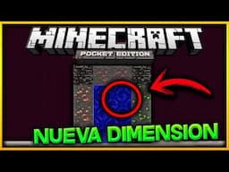 COMO IR A LA NUEVA DIMENSION DE MINECRAFT PE 0.15.6 | MINECRAFT (POCKET EDITION) 0.15.6