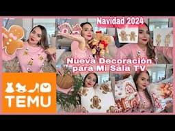 COMPRAS NAVIDEÑAS🎄TEMU, PARA DECORAR MI SALA TV