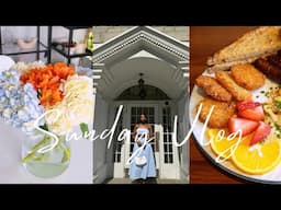 SUNDAY VLOG | Sunday Brunch + Flower Picking + Girls Date + GRWM + Living Alone Diaries &  More!