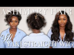 YAY or NAY?! 👀 | Black Brown Ombre Yaki Straight 360 Wig Install + Review | ft Ashimary Hair