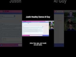 Justin Headley Demos AI Guy with Tom Campbell