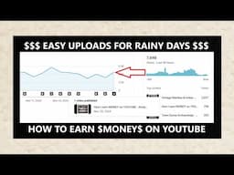 How I earn MONEY on YOUTUBE - Spiking Views with an easy upload - Analytics - Youtube Algorithm -