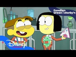 Eksperiment 83 | Familien Green i Storby’n Filmen: Ferie i det ytre rom | Disney Channel Norge