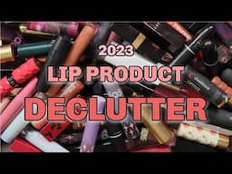 Lip product collection & declutter | 2023