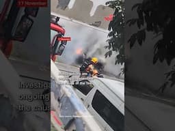 Car catches fire at Bukit Batok carpark, no injuries reported