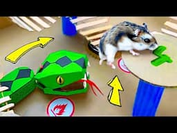 🐹🐍Snake Hamster Maze with Traps | DIY Hamster Maze