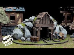 Crafting a miniature mineshaft entrance | Tabletop terrain