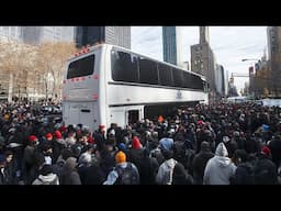 NYC Buses Migrants Back to Texas… Because Trump Won